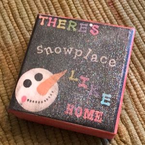 Handmade Christmas Wood Sitter